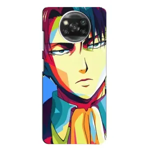 Чехол с принтом «Леви Аккерман» для Xiaomi POCO X3