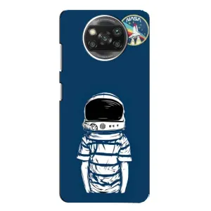 Чехол NASA для Xiaomi POCO X3 (AlphaPrint) (Мальчик в шлеме)