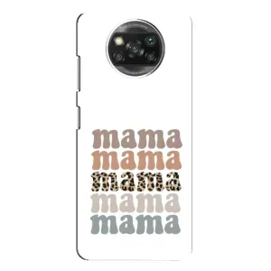 Чохли для мами на Xiaomi POCO X3 (Текстовий колаж мама)