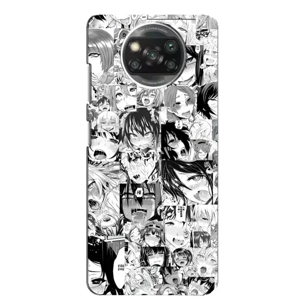 Чехол с принтом «Ahegao manga» для Xiaomi POCO X3 Чехол с принтом «Ahegao manga» для Xiaomi POCO X3