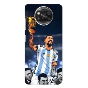 Чохли для Xiaomi POCO X3 (Leo чемпіон) (AlphaPrint) (Мессі з кубком)