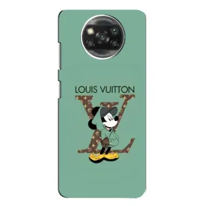 Чехлы Луи Витон для Xiaomi POCO X3 (AlphaPrint - LOUIS VUITTON) (Микки Маус LV)