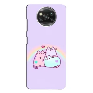 Чехол с принтом «Радужные котики» для Xiaomi POCO X3