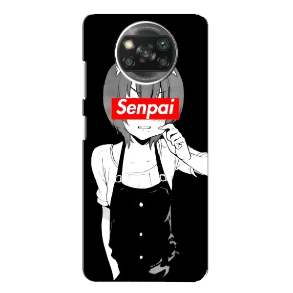 Чехол с принтом «Senpai» для Xiaomi POCO X3