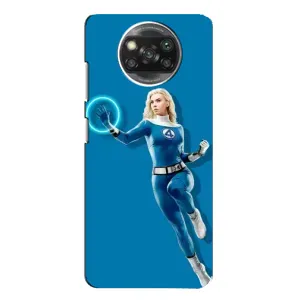 Чехол с принтом Фантастическая четверка для Xiaomi POCO X3 (Сью Сторм полет)