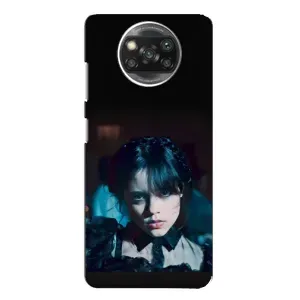 Чехлы Венсдей на Xiaomi POCO X3 Уэнсдей (AlphaPrint) (взгляд Уэнздей)