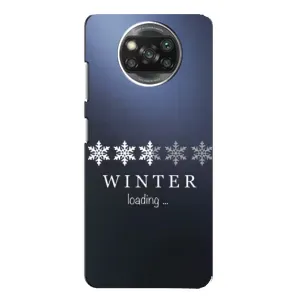 Зимні Чохли для Ксяомі POCO Х3 - прозорий фон (Winter loading)