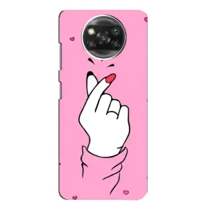 Чохол з принтом для Xiaomi POCO X3 (AlphaPrint - Знак сердечка)