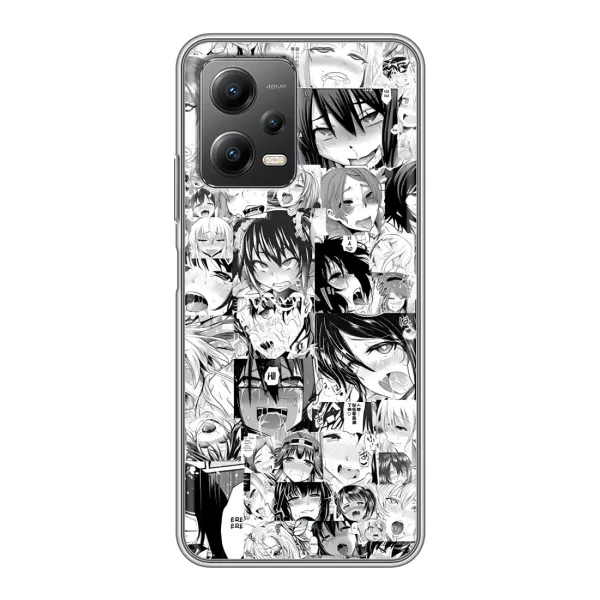 Чехол с принтом «Ahegao manga» для Xiaomi POCO X5 (5G)