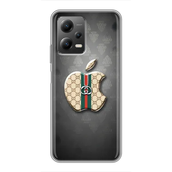 Чехол с принтом «Apple gucci» для Xiaomi POCO X5 (5G)