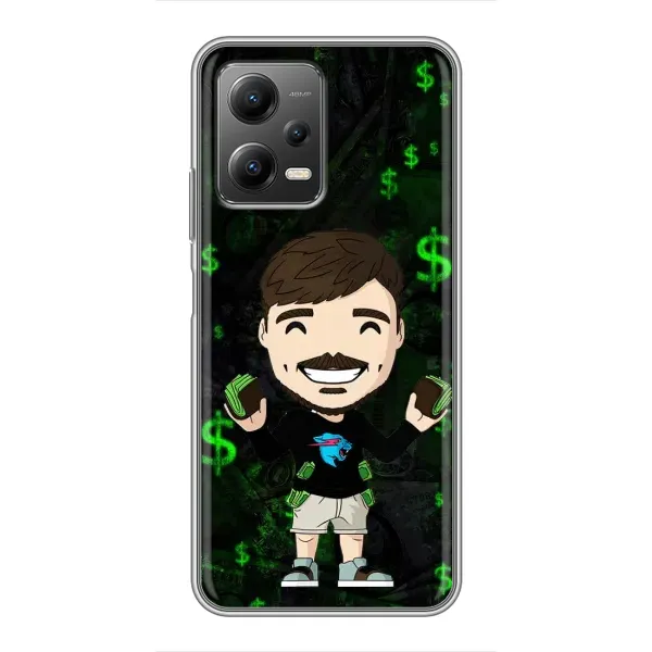 Чохол з принтом «Блогер Beast» для Xiaomi POCO X5 (5G) Чохол з принтом «Блогер Beast» для Xiaomi POCO X5 (5G)