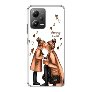 Чохол з друком для Xiaomi POCO X5 (5G) - (Мама з дитинкою) (AlphaPrint) (Донька і мама)