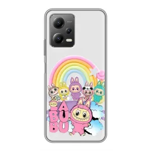 Чохол з Лабубу на Xiaomi POCO X5 (5G) (Фон Лабубу)