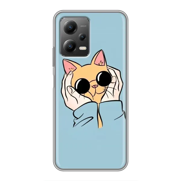 Чехол с принтом «Котик в очках» для Xiaomi POCO X5 (5G) Чехол с принтом «Котик в очках» для Xiaomi POCO X5 (5G)