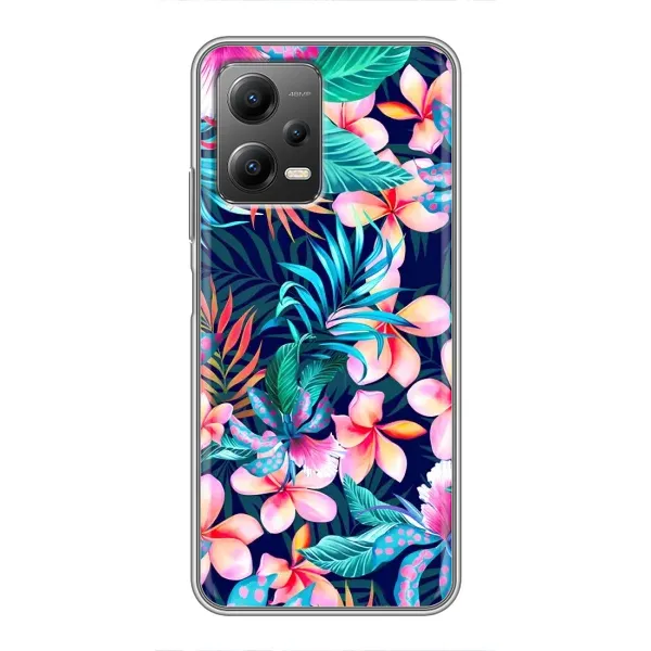 Чехол с принтом «Красочные цветы» для Xiaomi POCO X5 (5G)