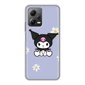 Чохол з кроликом Куромі на Xiaomi POCO X5 (5G) (Куромі в квітах)