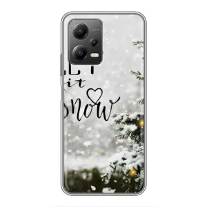Новорічні, Святкові Чохли для Xiaomi POCO X5 (5G) - 2024 год (Let it snow)