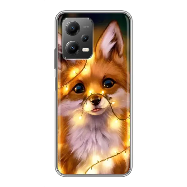 Чехол с принтом «Лисичка в гирляндах» для Xiaomi POCO X5 (5G) Чехол с принтом «Лисичка в гирляндах» для Xiaomi POCO X5 (5G)
