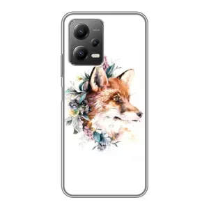 Чохли з картинкою Лисичка для Xiaomi POCO X5 (5G) (VPrint) (Лиса в квітах)