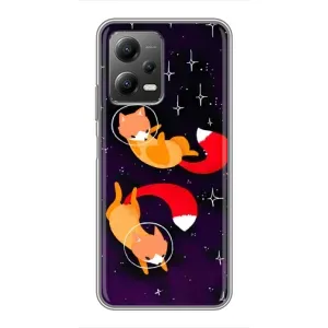 Чохли з картинкою Лисичка для Xiaomi POCO X5 (5G) (VPrint) (Лисички космонавти)