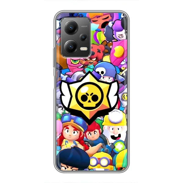 Чохол з принтом «Лого Brawl Stars» для Xiaomi POCO X5 (5G) Чохол з принтом «Лого Brawl Stars» для Xiaomi POCO X5 (5G)