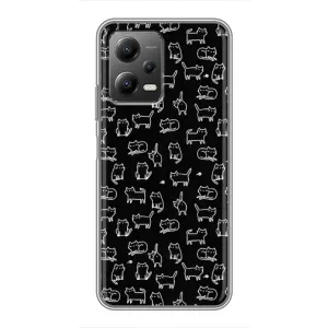 Чохол з принтом для Xiaomi POCO X5 (5G) (AlphaPrint) Модні коти (Маленькі котики)
