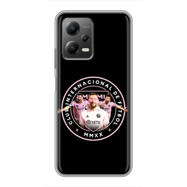 Чехол с принтом «Месси в лого» для Xiaomi POCO X5 (5G) Чехол с принтом «Месси в лого» для Xiaomi POCO X5 (5G)