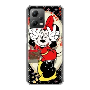 Чехол Disney Mouse Xiaomi POCO X5 (5G) (PREMIUMPrint) (Минни peace)