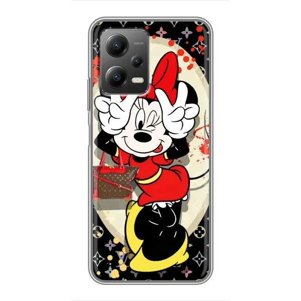 Чехол с принтом «Минни peace» для Xiaomi POCO X5 (5G)