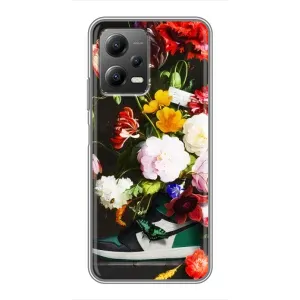 Бренднові Чохли для Xiaomi POCO X5 (5G) - (PREMIUMPrint) (Nike цветы)