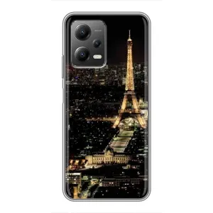 Чохол Ейфелева Вежа Xiaomi POCO X5 (5G) - (AlphaPrint) (Нічний Париж)