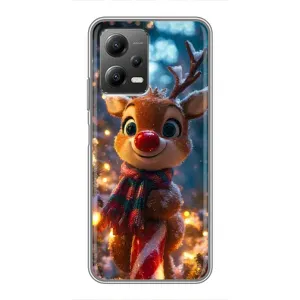 Чехол с принтом «Олень с шарфом» для Xiaomi POCO X5 (5G)