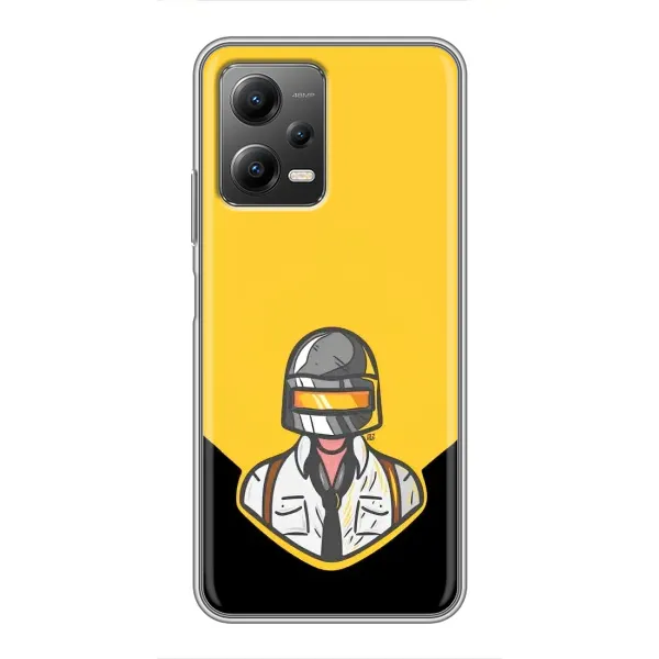 Чехол с принтом «Пабг в шлеме» для Xiaomi POCO X5 (5G)