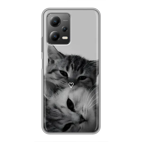 Чехол с принтом «Пара котов» для Xiaomi POCO X5 (5G) Чехол с принтом «Пара котов» для Xiaomi POCO X5 (5G)