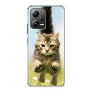 Чохли з Котиками для Xiaomi POCO X5 (5G) (VPrint) (Прижок кота)