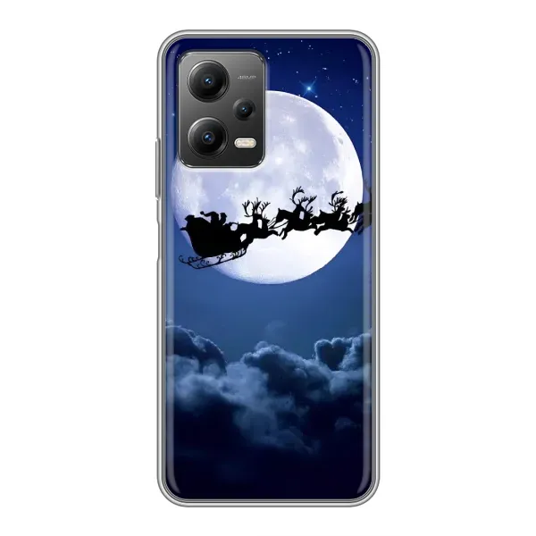 Чехол с принтом «Санта - луна» для Xiaomi POCO X5 (5G) Чехол с принтом «Санта - луна» для Xiaomi POCO X5 (5G)