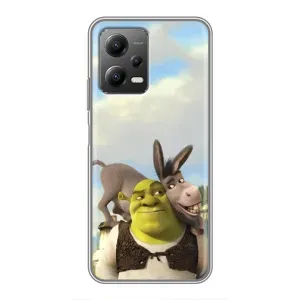 Чохол з мультфільмом Шрек на Xiaomi POCO X5 (5G) (Шрек та Осел)