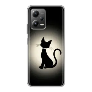 Чохол з принтом для Xiaomi POCO X5 (5G) (AlphaPrint) Модні коти (Силует котика)