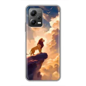 Чохол Король лев на Сяомі POCO X5 (5G) (Сімба на скелі)
