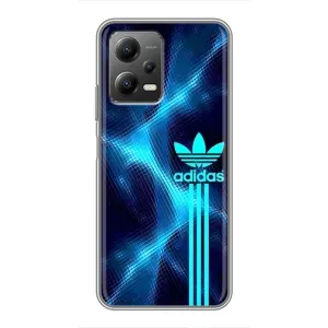 Чехлы Адидас для Xiaomi POCO X5 (5G) (AlphaPrint) (Синий Адидас)