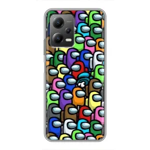 Чохли Амонг Ас для Xiaomi POCO X5 (5G) (AlphaPrint) (Убитий)
