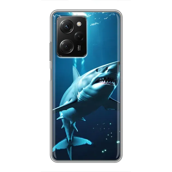 Чохол з принтом «Акула під водою» для Xiaomi POCO X5 Pro (5G)
