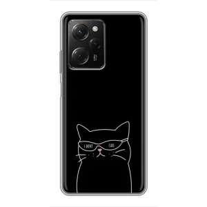 Чохол з малюнком кіт на Xiaomi POCO X5 Pro (5G) (Байдужий кіт)