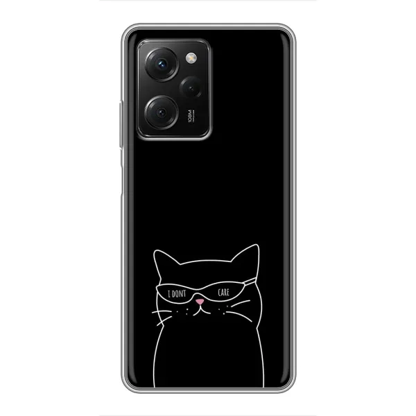 Чохол з принтом «Байдужий кіт» для Xiaomi POCO X5 Pro (5G)