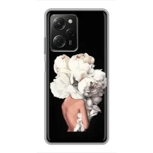 Чехлы (ART) Цветы на Xiaomi POCO X5 Pro (5G) (VPrint) (Белые цветы)