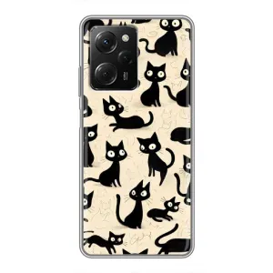 Чохол з малюнком кіт на Xiaomi POCO X5 Pro (5G) (Чорні коти)