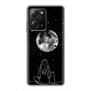 Чохол з малюнком кіт на Xiaomi POCO X5 Pro (5G) (Дівчина з котом)
