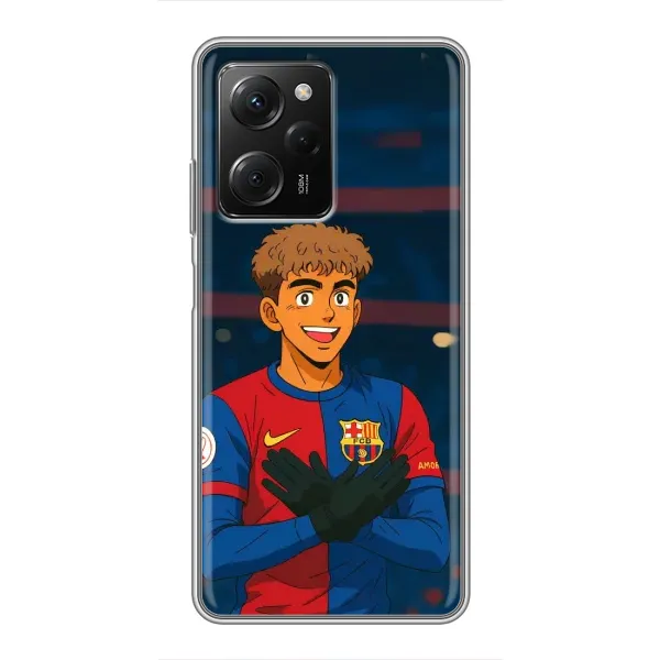 Чехол с принтом «Футболист Ямаль» для Xiaomi POCO X5 Pro (5G)
