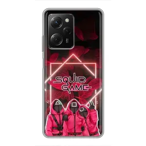 Чохол Гра в кальмара для Xiaomi POCO X5 Pro (5G) (Охоронці Гра кальмара)