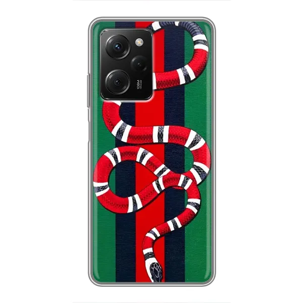 Чохол з принтом «Gucci змія» для Xiaomi POCO X5 Pro (5G)